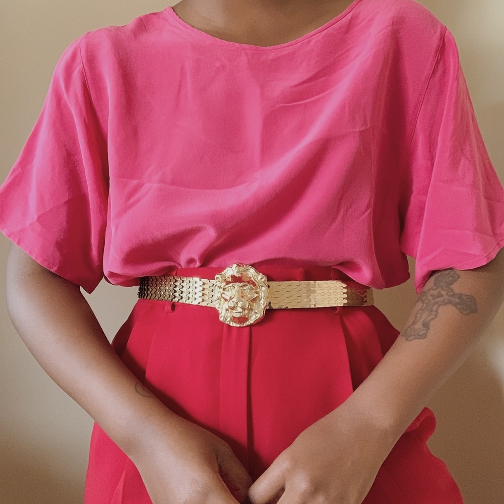 Vintage 100% Silk T-Shirt